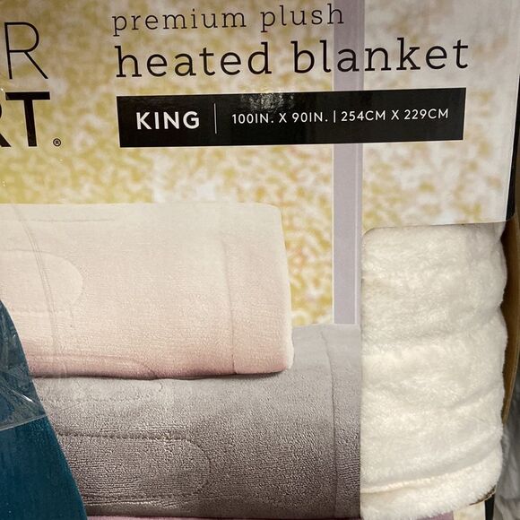 Premier Comfort Microlight Electric/Heated Blanket, King: Ivory - Picture 8 of 8